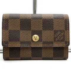 LOUIS VUITTON ルイ・ヴィトン N61930 コインケース 小銭入れ ポルト・モネ・プラ ダミエキャンバス ブラウン メンズ レディース USED