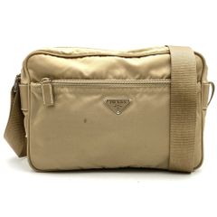 良品 PRADA プラダ ボディバッグ ウエストポーチ カーキ系 白タグ