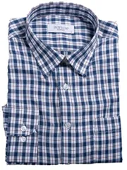 [ユナイテッドゴールド] カジュアルシャツ 長袖 綿混 チェック柄 ストライプ柄 洗える 普段着 メンズe a8f092b9