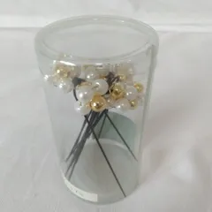 和装　髪飾り パール花型