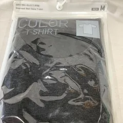 未使用】ユニクロ　メンズ　カラークルーネックT（半袖）    Mサイズ　 ダークグレー　U010