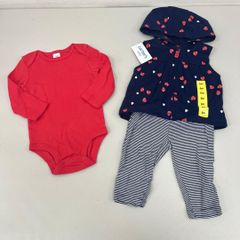 A236-1552437 Carter’s カーターズ ベビー 3点セット US/6m JP/6ヶ月目安 ベスト ロンパース パンツ