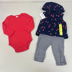 A236-1552437 Carter’s カーターズ ベビー 3点セット US/6m JP/6ヶ月目安 ベスト ロンパース パンツ