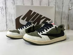 NIKE ナイキ DM7866-200 Travis Scott × Nike Air Jordan 1 Low OG SP 'Reverse Olive' トラヴィススコット コラボ 27.5cm オリーブ