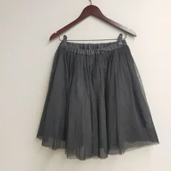 N2038 DOLLY GIRL BY ANNA SUI ドーリーガール バイ アナスイ チュールスカート レディース ブラック 黒 1 S相当 膝丈