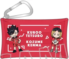 【新品】バッグ 黒尾鉄朗＆孤爪研磨 カラビナ付きクリアポーチ 「ハイキュー!!」