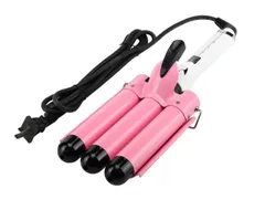 3連バレルのウェーブアイロン セラミックコーディング ヘアアイロン Max210℃ (32mm) プロ仕様