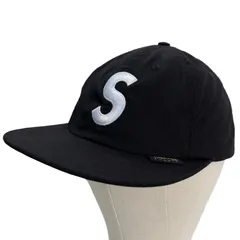 5877 Supreme キャップ コーデュラ Sロゴ 6パネル ブラック