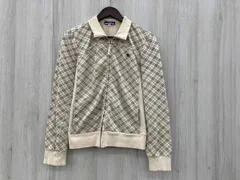 BURBERRY BLUE LABEL ノバチェック フルジップスウェットジャケット サイズ38 ベージュ