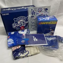 ◇  Dodgers ドジャース ファンクラブグッズ 2025年 特典ボックス 大谷翔平 ボブルヘッド​フィギュア ステッカー トートバッグ ペーパークラフト タオル キャップ !会員証は破棄します! 【フィギュアキズ汚れあり】 / 中古&未使用 030602