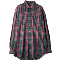 古着 ラルフローレン Ralph Lauren シアサッカー 長袖 ボタンダウンチェックシャツ メンズM相当/eaa618570