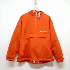 champion (M) 日本製 アノラックパーカー プルオーバージャケット トップス オレンジ CJ1922 チャンピオン メンズ J9-21