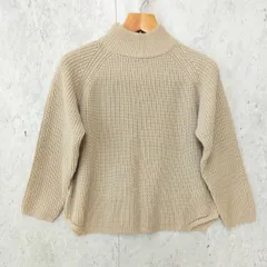 ニット セーター ハイネック ローゲージ ナチュラル系 淡色系 ベージュ ◎_◇〇
