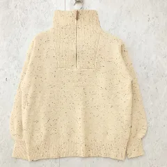 apres jour mignon アプレジュールミニョン ハーフジップニット 肉厚感 タートルネック 限定品 アイボリー Fサイズ ◎_◇〇のサムネイル