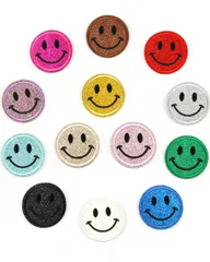 【特価セール】YFFSFDC アイロンワッペン 刺繍 スマイルワッペンセットにこちゃん DIY 飾り おしゃれ 子供用 幼稚園 保育園 可愛い装飾 パッチ 補修【13色入り】