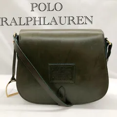 ＰＯＬＯ ＲＡＬＰＨ ＬＡＵＲＥＮ ポロ ラルフローレン サドルバッグ ショルダーバッグ レザータグ グリーン 緑   _246067