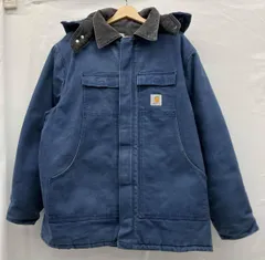 Carhartt カーハート　トラディショナルコート　アウター　コーデュロイカラー　フード付き　ネイビー系