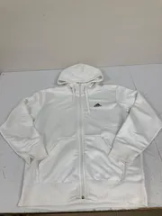 送料無料★adidas アディダス★パーカー　ジップアップパーカー★メンズ　Lサイズ★ホワイト　白　#80305sjj9