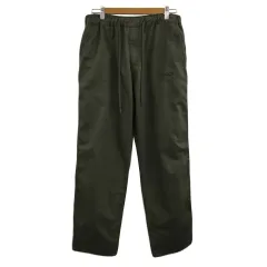 アウトドアプロダクツ OUTDOOR PRODUCTS パンツ テーパード ロング ウエストゴム イージー ドロスト 無地 L 緑 グリーン