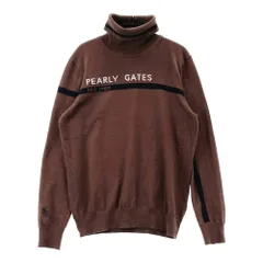 サイズ：0 PEARLY GATES パーリーゲイツ  タートルネックニットセーター  ブラウン系 [240101641630] ゴルフウェア レディース ストスト