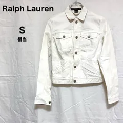 Ralph Lauren ラルフローレン ホワイト デニムジャケット S相当 メンズ4 Gジャン 白のサムネイル