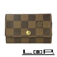 ルイヴィトン ■美品■ ミュルティクレ6 6連キーケース ダミエ ブラウン N62630 【557132】8