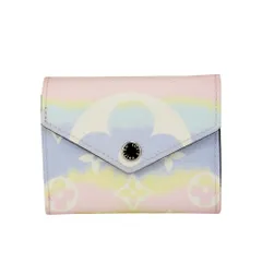 LOUIS VUITTON ルイヴィトン ポルトフォイユ・ゾエ LVエスカル M69341 三つ折り財布 モノグラム パステル マルチカラー  ミニ財布  財布 コンパクトウォレット ミニウォレット