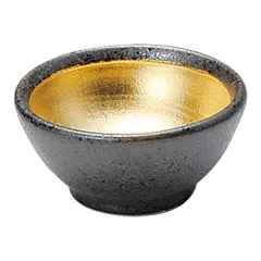 金彩 金彩黒茶豆鉢