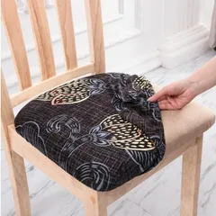 チェアカバー 3枚以上で 椅子カバー 座面用 ダイニングチェアカバー ストレッチ座面カバー ストレッチ素材 オフィスチェアカバー1742746