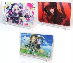 魔法少女ノ魔女裁判 くじメイト 二階堂ヒロ　ステンドグラス風アクスタ　缶バッジ 魔法少女ノ魔女裁判 くじメイト 二階堂ヒロ ステンドグラス風アクスタ