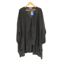 美品 Chenon シュノン バンドカラーブラウス 1点 M ポリエステル100