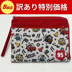 【B級品】ボンド汚れ＆ボンド変色　ディズニー　クラッチバッグマルチケース　カーズ　レース　Cars　ピクサー67
