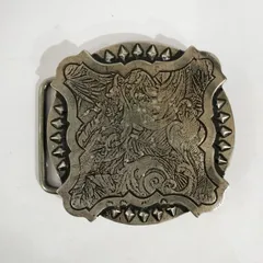 ベルト　バックル　ウエスタン柄