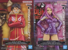 【中古】フィギュア 全2種セット 「ワンピース」 DXF～THE GRANDLINE SERIES～MONKEY.D.LUFFY＆JEWELRY.BONNEY