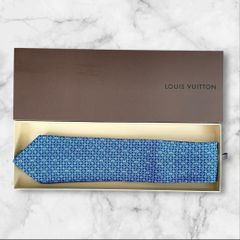 LOUIS VUITTON ネクタイ ドット モノグラム ネイビー LVロゴ - メルカリ