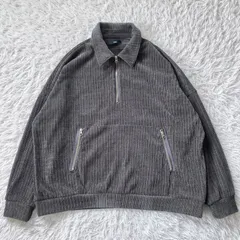 美品 ハレ コーデュロイ ハーフジップ プルオーバー 古着  フリーサイズ 4531のサムネイル