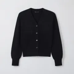 ヘアリー ルーズフィット Vネック カーディガン