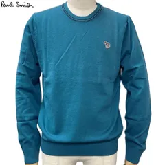 ポールスミス Paul Smith 新品 セーター クルーネック M2R 228YZ L21931 ブルー系 ニット MENS SWEATER CREW NECK ZEB BAD コットン ウール メンズ S/M 並行輸入品 送料無料のサムネイル