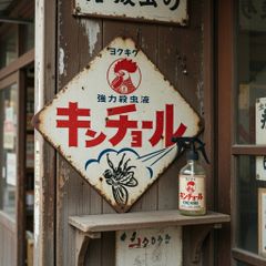和ホーロー賛歌 金鳥キンチョール 昭和レトロ琺瑯看板 - メルカリ