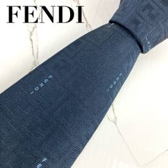 ✨極美品✨】FENDI フェンディ ネクタイ ロゴ 総柄 シルバー系 結婚式