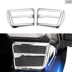 Honda Goldwing GL 1800 F6B GL1800 Tour DCT Airba 2018-2023 2021 2022 用 オートバイアクセサリー フロントクロームスピーカーグリルコ