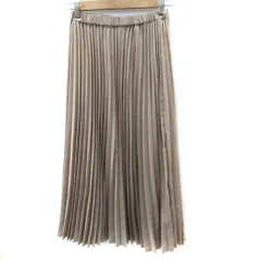 ルクールブラン le.coeur blanc プリーツスカート マキシ丈 ロング丈 38 M ベージュ /SM12