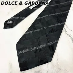 【未使用級】ドルチェ&ガッバーナ DOLCE & GABBANA ネクタイ シルク100% 総柄 イタリア製 ヴィンテージ vintage