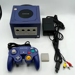 【中古動作品】任天堂 ゲームキューブ バイオレット 本体一式セット コントローラー メモリーカード Nintendo Gamecube NGC