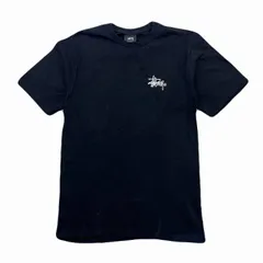 ステューシー Tシャツ メンズ Sサイズ ブラック 半袖 バックプリント ロゴ 定番 シンプル 人気