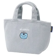 【公式】 コーデュロイ生地ランチバッグ 【パペットスンスン】 スケーター グレー系 ふわふわ ランチボックス ランチバッグ 保冷保温 お弁当袋 puppet SUNSUN