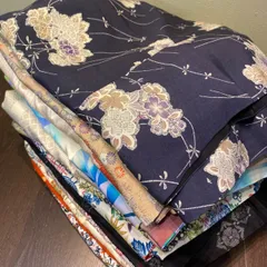 【まとめ売り】正絹着物15枚 リメイク素材　ハンドメイド向け