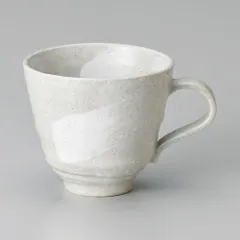 グレー白刷毛マグカップ