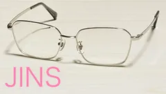 管理No.731 7 JINS眼鏡フレーム MMF-22A-265AH メタルフレーム フルリム シルバー