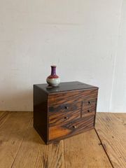 昭和レトロ】木製 小引き出し 3段 小物入れ 古道具 アンティーク